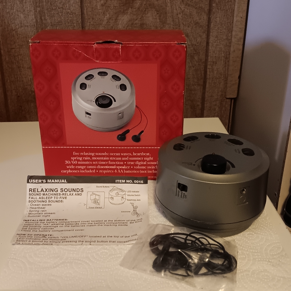 RELAXING SOUNDS MACHINE.
